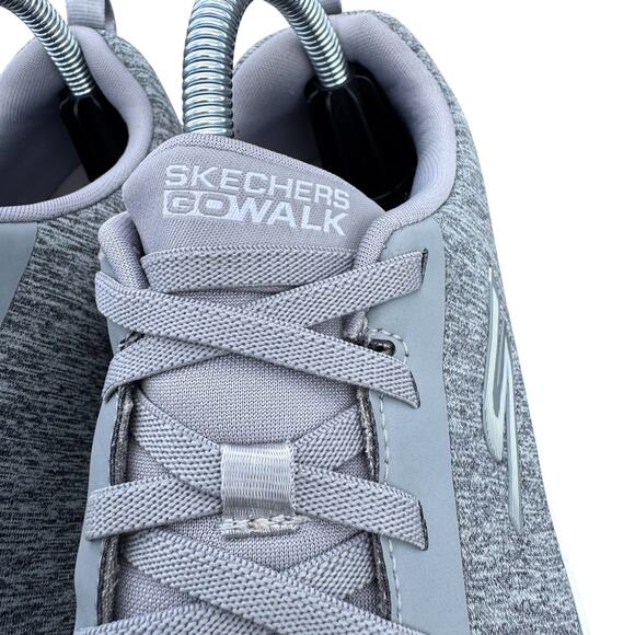 Skechers GO WALK Running Sneakers Shoes Womens 9.5 Gray Low Top Slip On 124959W - Picture 7 of 11